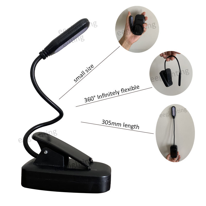 Portable Reading Lamp No Blue Light with Clip - EEG Lighting